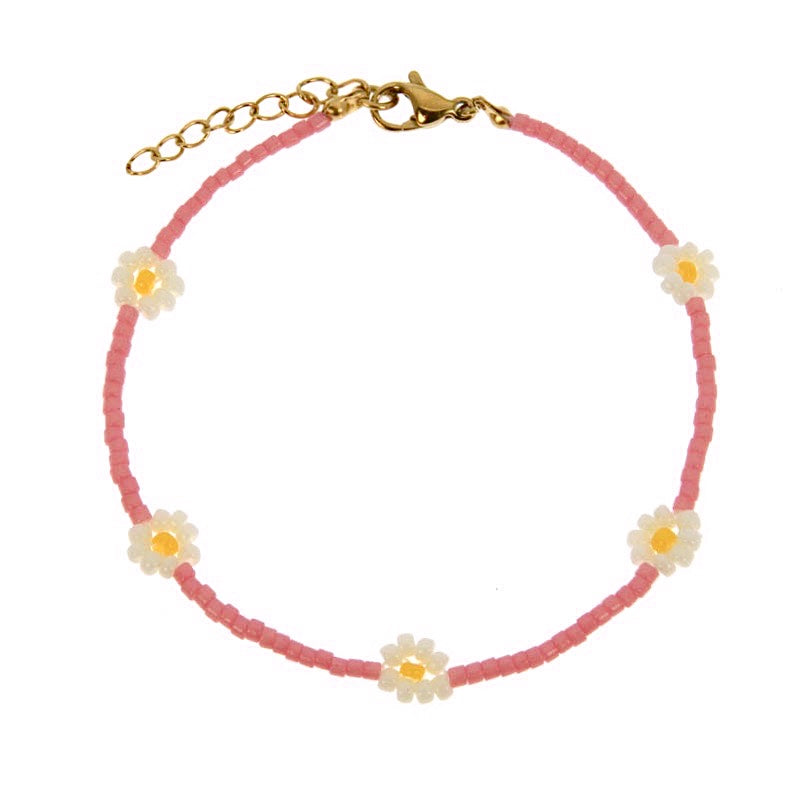 BRACELET MARGUERITE ROSE