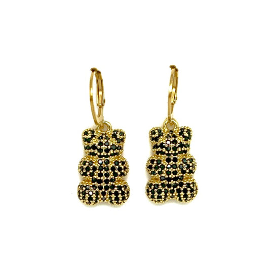 BOUCLES D’OREILLES TEDDY NOIRES